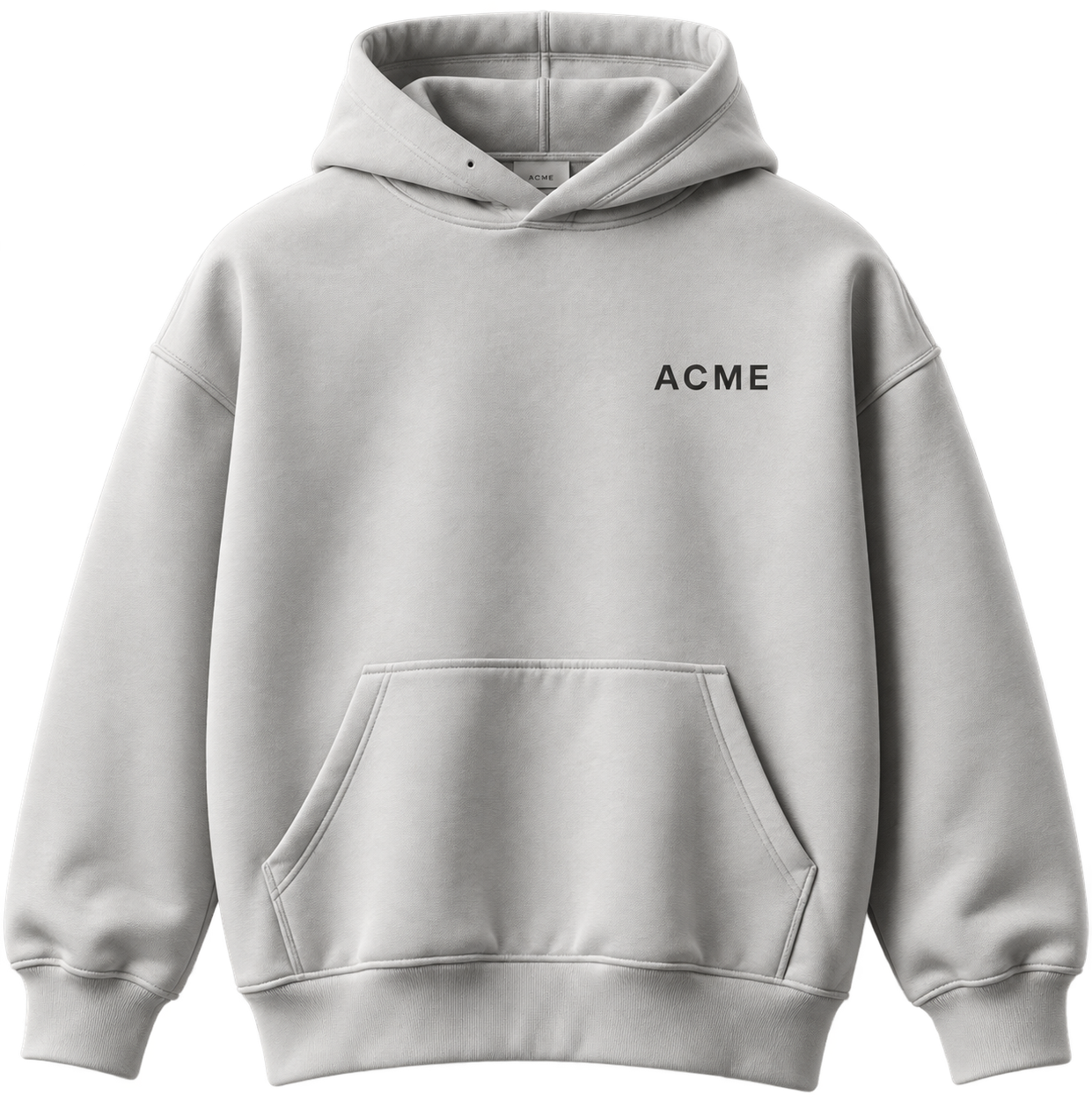 Hoodie gris del catálogo