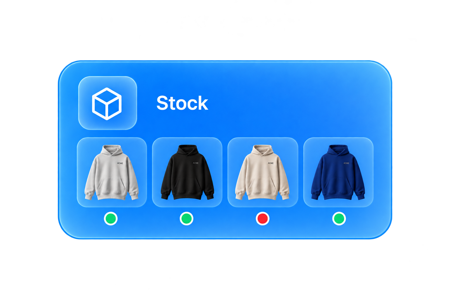Stock por color
